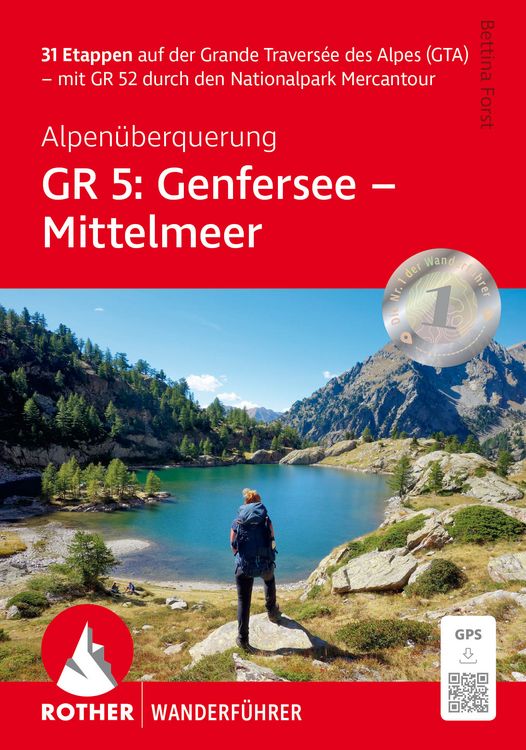 Produktbild: ROTHER Wanderf&uuml;hrer Alpen&uuml;berquerung GR 5: Genfersee - Mittelmeer