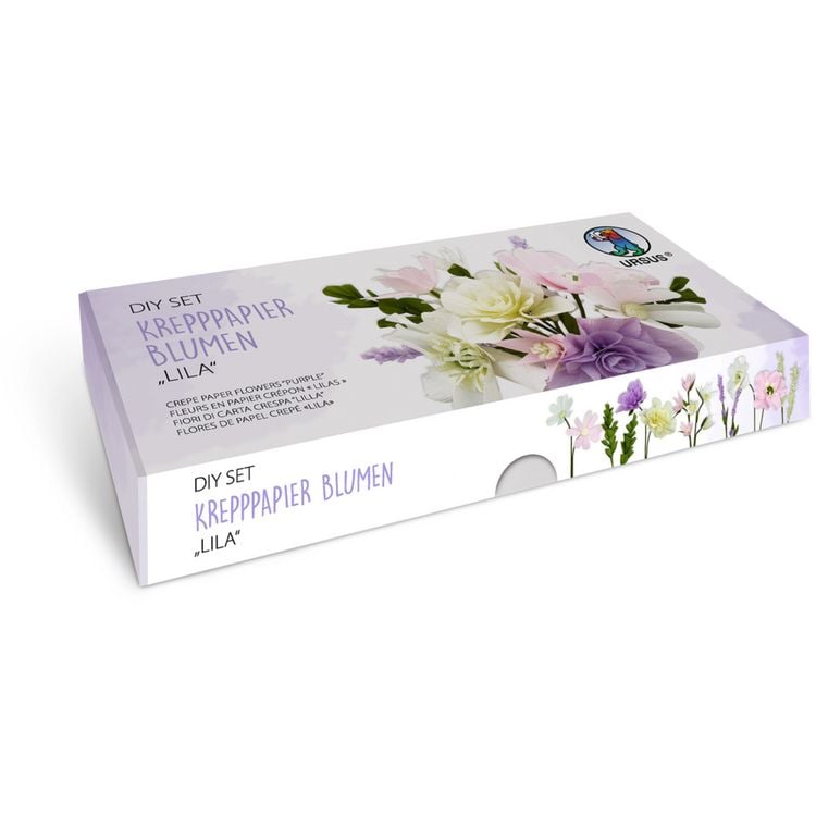 Produktbild: URSUS Erwachsenen-Bastelsets DIY-Set Krepppapier Blumen Lila