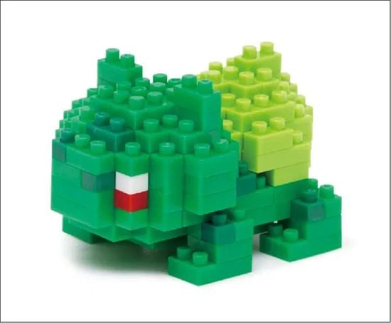 Produktbild: Pokemon Bulbasaur Bulbizarre Bisasam // Mini series NANOBLOCK, Mini-Bausatz, 3D-