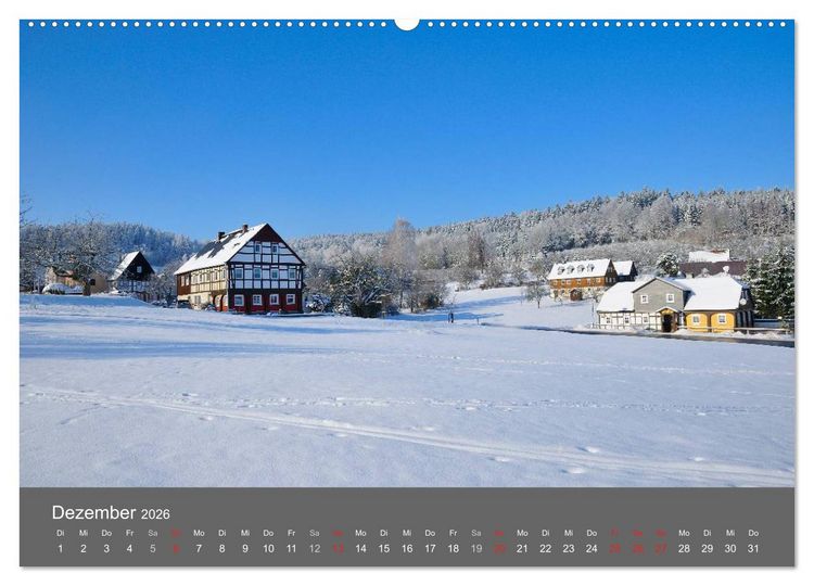Produktbild: Umgebindeh&auml;user in der Oberlausitz (hochwertiger Premium Wandkalender 2026 DIN A2 quer), Kunstdruck in Hochglanz