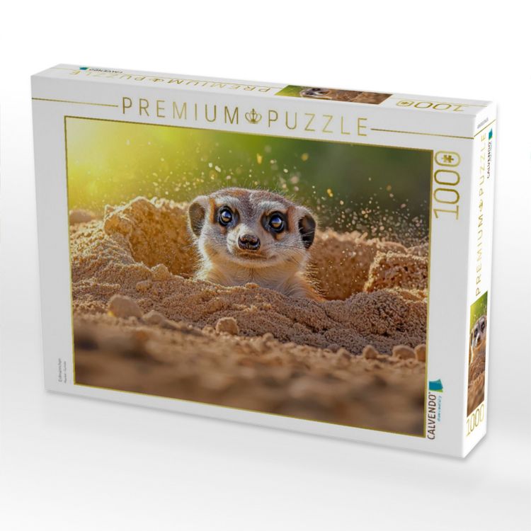 Produktbild: CALVENDO Puzzle Erdm&auml;nnchen | 1000 Teile Lege-Gr&ouml;&szlig;e 64x48cm Foto-Puzzle f&uuml;r gl&uuml;ckliche Stunden