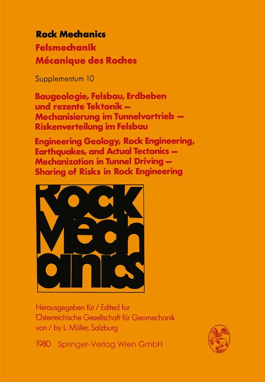 Produktbild: Baugeologie, Felsbau, Erdbeben und rezente Tektonik &mdash; Mechanisierung im Tunnelvortrieb &mdash; Riskenverteilung im Felsbau / Engineering Geology, Rock Engin