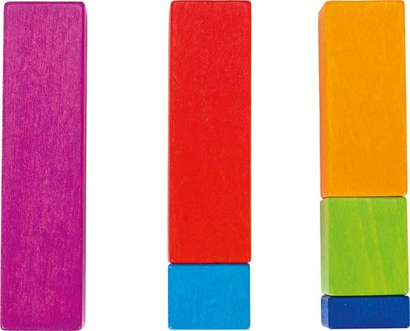 Produktbild: Goki 58626 - Rechenst&auml;be aus Holz, 100 St&uuml;ck bunt lasiert