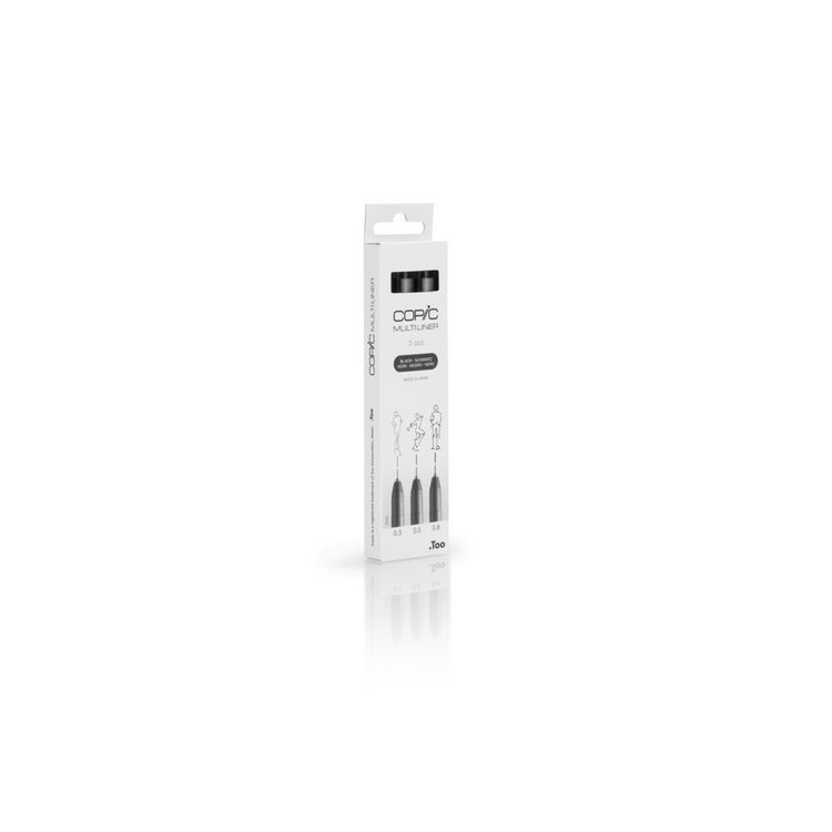 Produktbild: Copic Multiliner-Set schwarz 0.3mm/0.5mm/0.8mm 3 St&uuml;ck