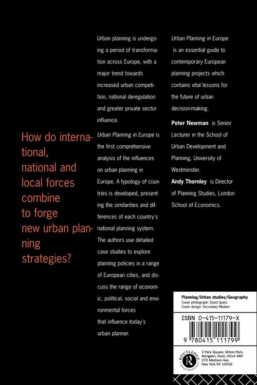 Produktbild: Urban Planning in Europe