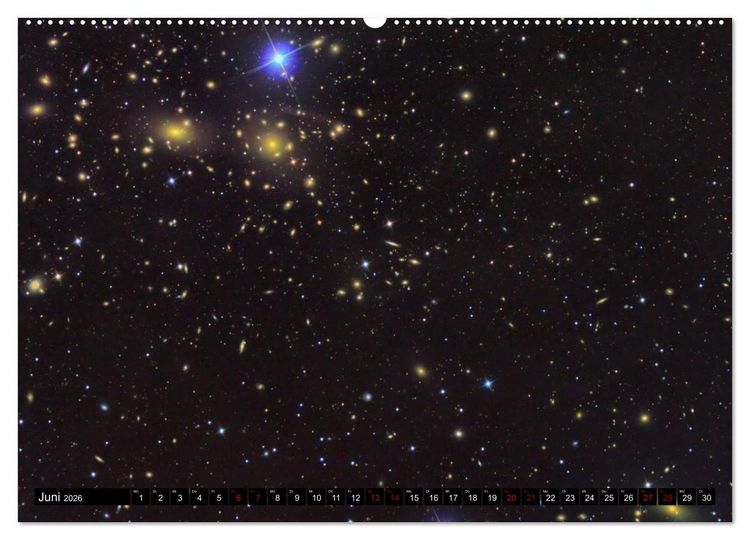 Produktbild: Galaxien des Nordhimmels (hochwertiger Premium Wandkalender 2026 DIN A2 quer), Kunstdruck in Hochglanz