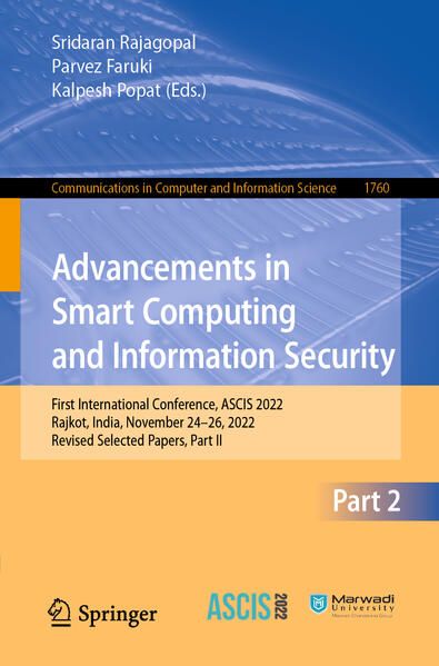 Produktbild: Advancements in Smart Computing and Information Security