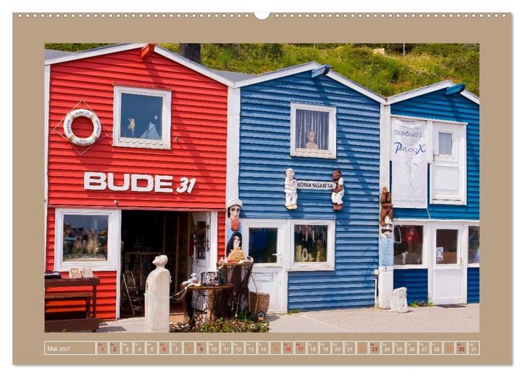 Produktbild: Helgoland,Deutschlands rote Felsen (Wandkalender 2027 DIN A2 quer), CALVENDO Monatskalender