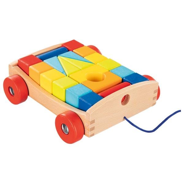 Produktbild: Ziehwagen mit 20 Bausteinen