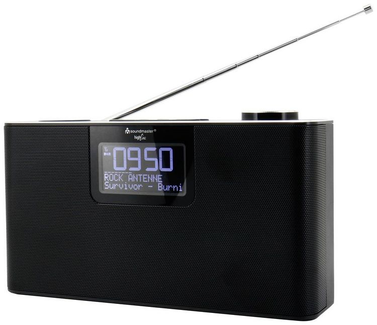 Produktbild: soundmaster DAB700SW Tischradio DAB+, UKW Bluetooth&reg;, AUX, DAB+, UKW, SD, USB Weckfunktion, Freisprechfunktion Schwarz