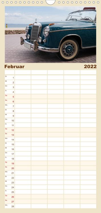 Produktbild: Classic Autos - Familienplaner hoch (Wandkalender 2022 , 21 cm x 45 cm, hoch)