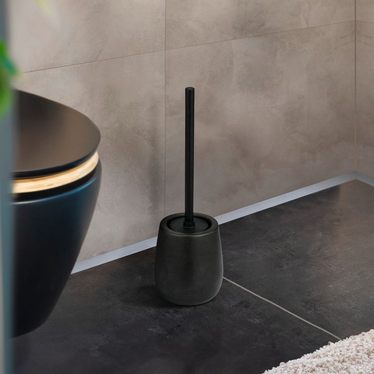 Produktbild: WC-Garnitur Mod. Nerno Schwarz, aus hochwertiger Keramik