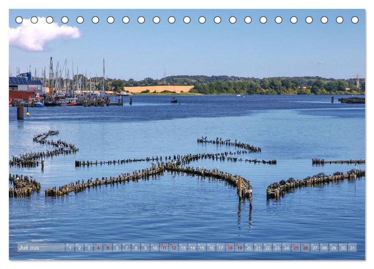 Produktbild: Impressionen von der Schlei - Deutschlands einzigem Fjord (Tischkalender 2026 DIN A5 quer), CALVENDO Monatskalender
