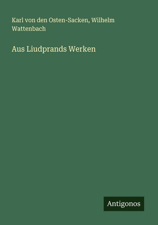 Produktbild: Aus Liudprands Werken