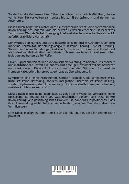 Produktbild: Die narzisstische Kolonie