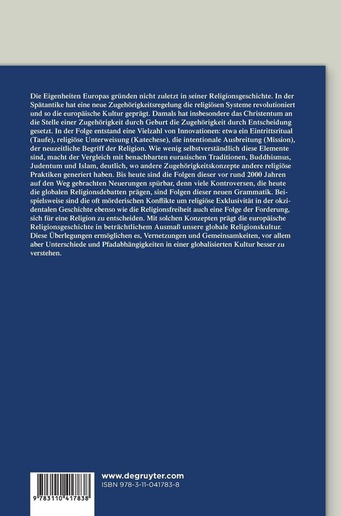 Produktbild: "Europ&auml;ische" Religionsgeschichte