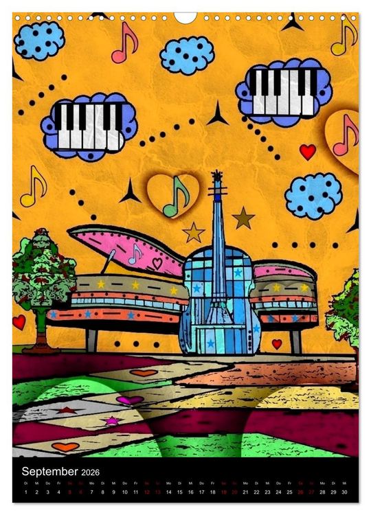 Produktbild: Die verr&uuml;ckte Welt der Popart von Nico Bielow (Wandkalender 2026 DIN A3 hoch), CALVENDO Monatskalender