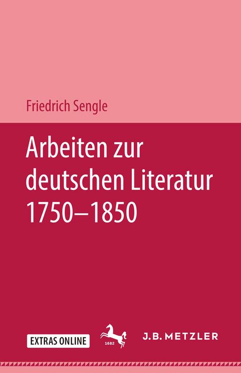 Produktbild: Arbeiten zur deutschen Literatur 1750&ndash;1850