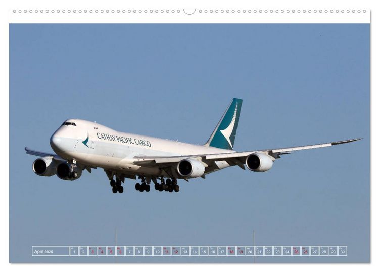 Produktbild: Boeing 747 - die K&ouml;nigin der L&uuml;fte (Wandkalender 2026 DIN A2 quer), CALVENDO Monatskalender