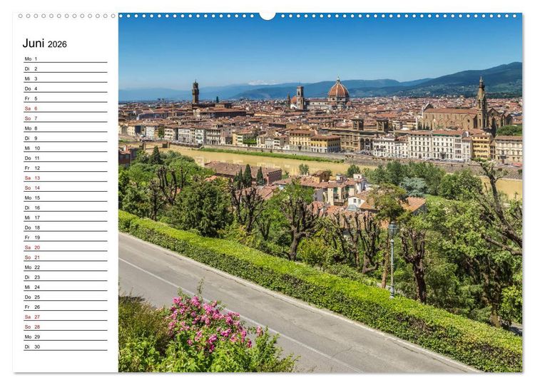 Produktbild: Impressionen aus FLORENZ (hochwertiger Premium Wandkalender 2026 DIN A2 quer), Kunstdruck in Hochglanz