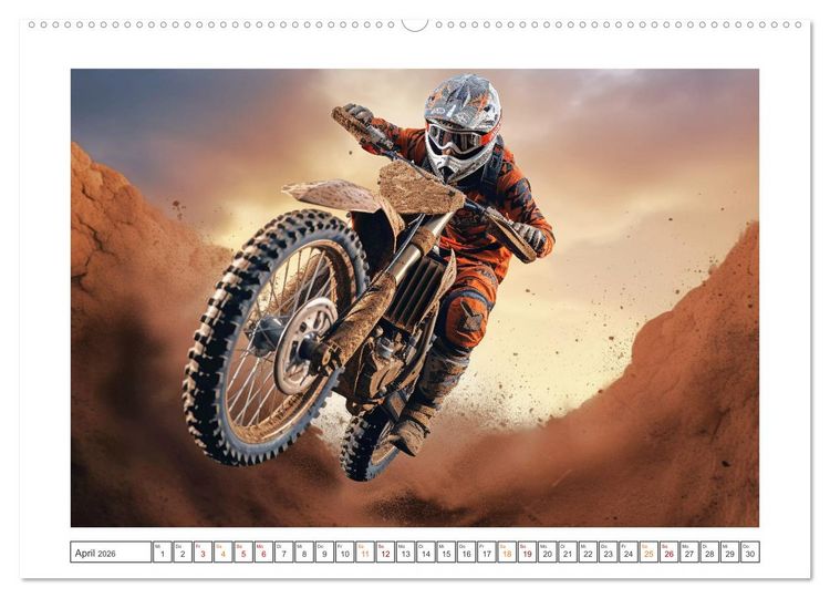 Produktbild: Motorcross Welt (Wandkalender 2026 DIN A2 quer), CALVENDO Monatskalender