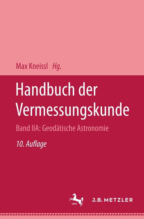 Produktbild: Handbuch der Vermessungskunde