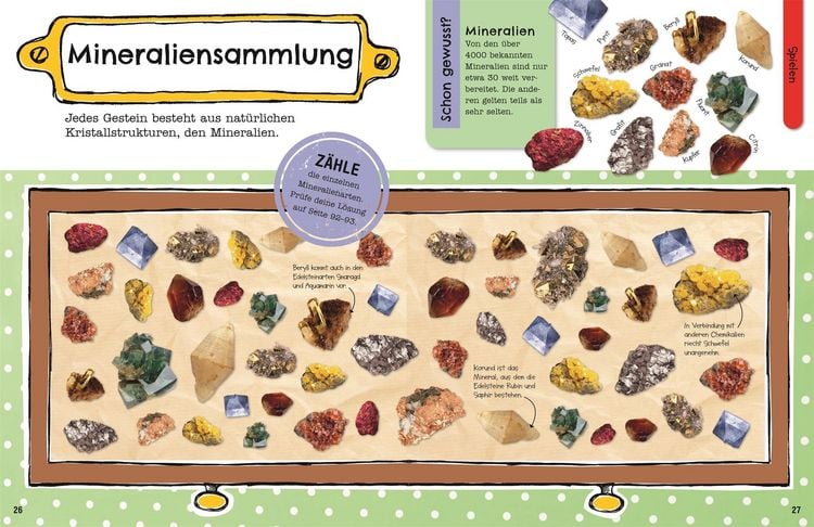 Produktbild: Mein Mitmach-Wissens-Kick. Steine und Mineralien