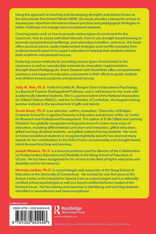 Produktbild: Strength-Based Pedagogy for Smart Students with Disabilities