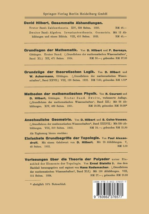 Produktbild: Dritter Band: Analysis &middot; Grundlagen der Mathematik &middot; Physik Verschiedenes