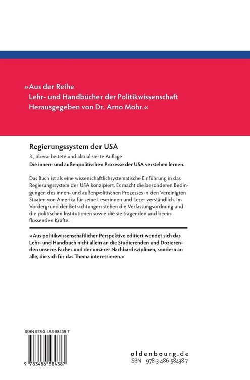 Produktbild: Regierungssystem der USA