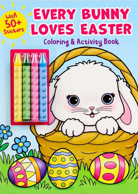 Produktbild: Every Bunny Loves Easter Coloring & Activity Book with 4 Crayons and 50+ Stickers