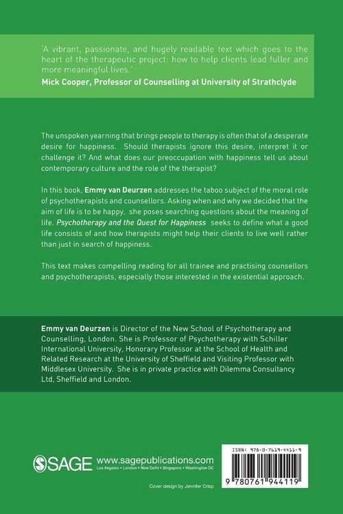 Produktbild: Psychotherapy and the Quest for Happiness