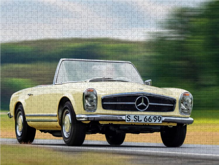 Produktbild: CALVENDO Puzzle Mercedes Benz 250 SL (1963) | 1000 Teile Lege-Gr&ouml;&szlig;e 64x48cm Foto-Puzzle f&uuml;r gl&uuml;ckliche Stunden