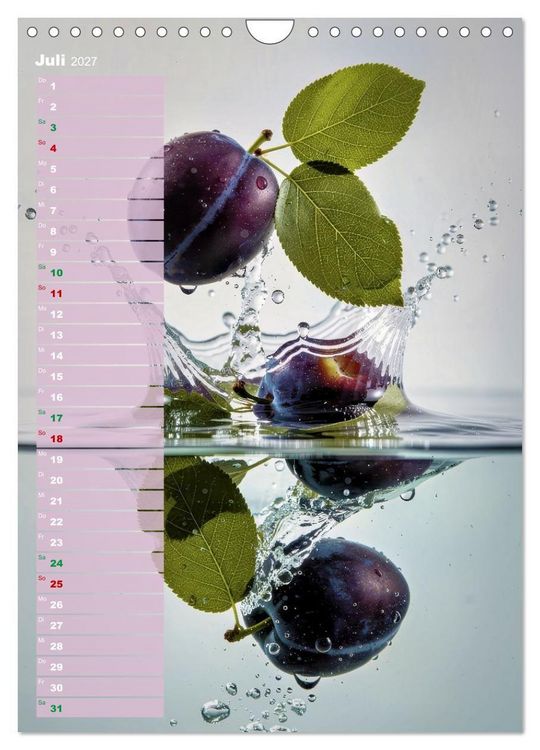 Produktbild: Erfrischendes Obst (Wandkalender 2027 DIN A4 hoch), CALVENDO Monatskalender