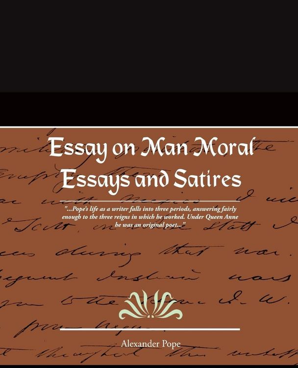 Produktbild: Essay on Man Moral Essays and Satires