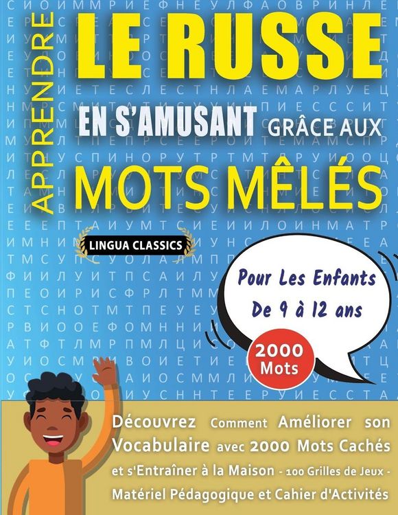 Produktbild: MOTS M&Ecirc;L&Eacute;S GROS CARACT&Egrave;RES POUR ADULTES EN RUSSE - &Eacute;DITIONS JEUX DELTA - Un Cahier de Jeux avec 2000 Mots Cach&eacute;s G&eacute;ants en GRAND FORMAT - Mots Barr&eacute;s pour Adultes et Seniors - 100 Grilles Amusantes Tous Niveaux - Livre d'Activit&eacute;