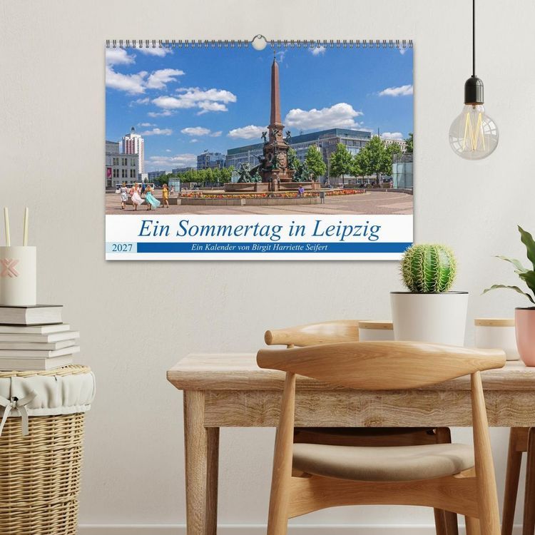 Produktbild: Ein Sommertag in Leipzig (Wandkalender 2027 DIN A3 quer), CALVENDO Monatskalender