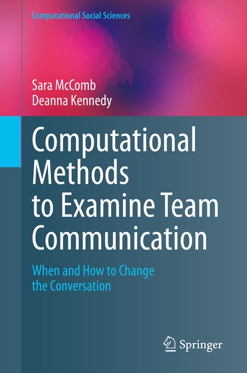 Produktbild: Computational Methods to Examine Team Communication