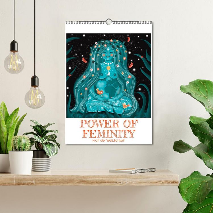 Produktbild: POWER OF FEMINITY - Kraft der Weiblichkeit (Wandkalender 2026 DIN A3 hoch), CALVENDO Monatskalender