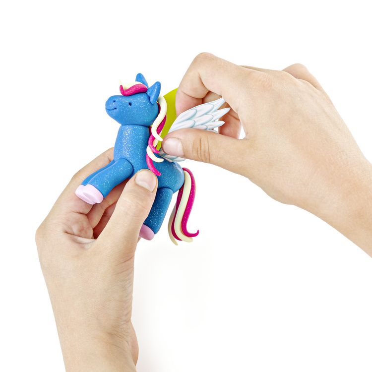 Produktbild: STAEDTLER FIMO kids 8034, ofenh&auml;rtende Modelliermasse, Set Unicorn mit 4 Bl&ouml;cken 42 g, Modellierstab