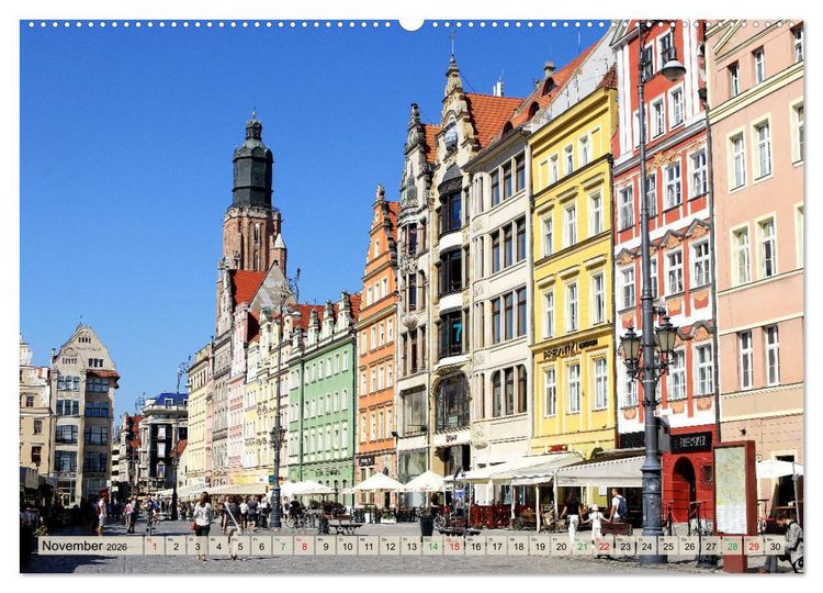 Produktbild: Zauberhaftes Breslau (Wandkalender 2026 DIN A2 quer), CALVENDO Monatskalender