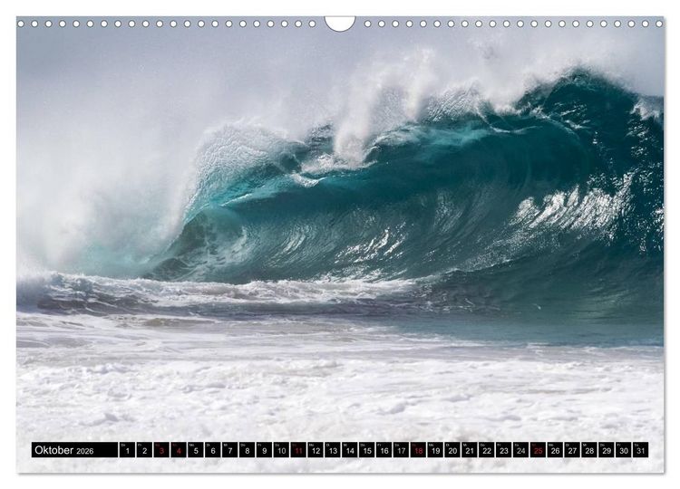 Produktbild: Hawai'i Wellen (Wandkalender 2026 DIN A3 quer), CALVENDO Monatskalender