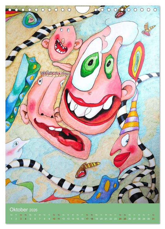 Produktbild: RABUNTEL KIND und KUNST inszeniert von KATHRIN SCHWERTNER (Wandkalender 2026 DIN A4 hoch), CALVENDO Monatskalender