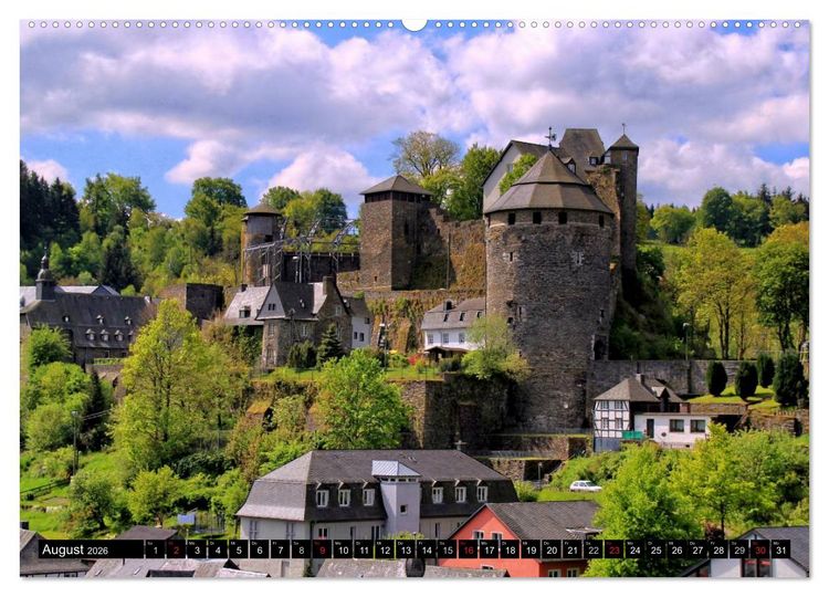 Produktbild: Burgen und Schl&ouml;sser der Eifel (Wandkalender 2026 DIN A2 quer), CALVENDO Monatskalender