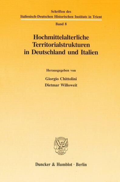 Produktbild: Hochmittelalterliche Territorialstrukturen in Deutschland und Italien.