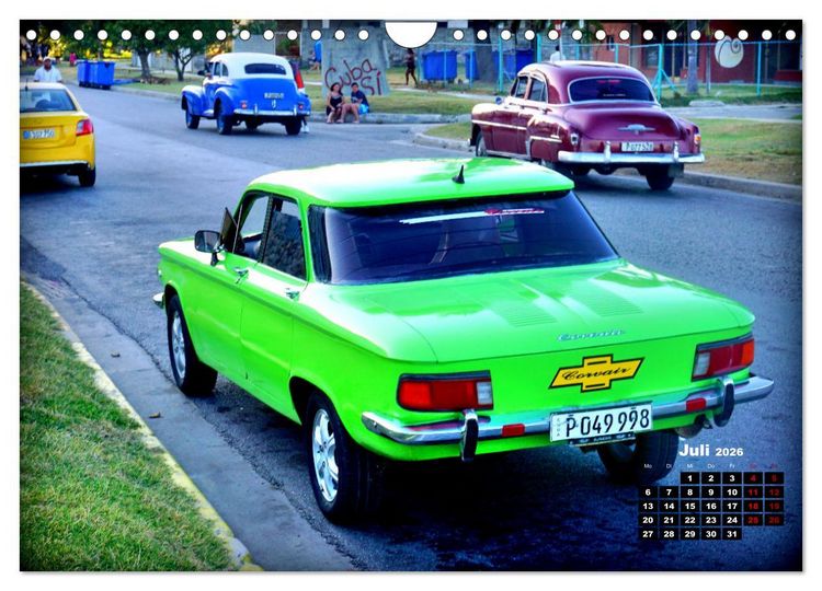 Produktbild: CORVAIR - Ein Chevy mit Heckmotor und ohne Heckflossen (Wandkalender 2026 DIN A4 quer), CALVENDO Monatskalender
