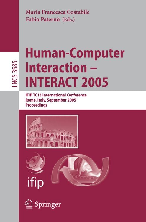 Produktbild: Human-Computer Interaction &ndash; INTERACT 2005