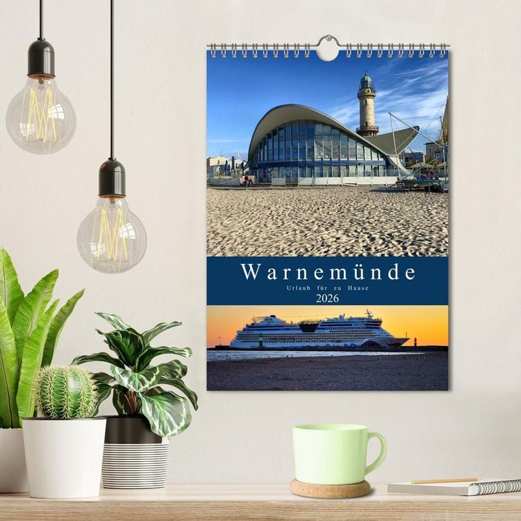 Produktbild: Warnem&uuml;nde Urlaub f&uuml;r zu Hause (Wandkalender 2026 DIN A4 hoch), CALVENDO Monatskalender