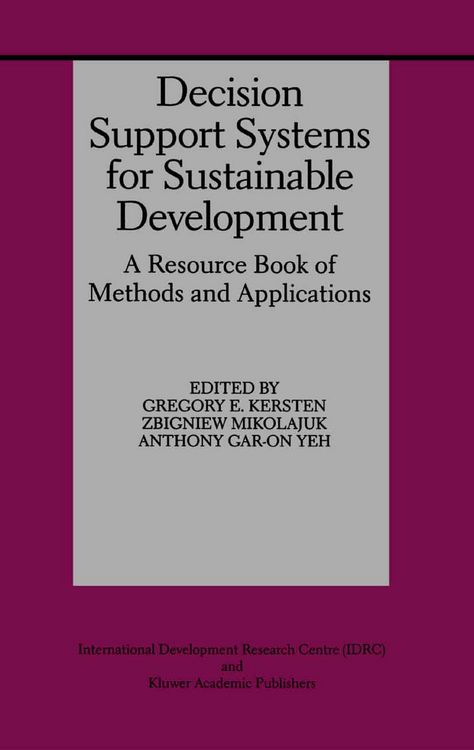 Produktbild: Decision Support Systems for Sustainable Development