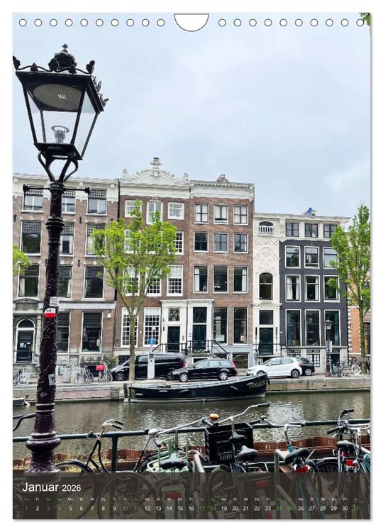 Produktbild: Sch&ouml;nes Amsterdam (Wandkalender 2026 DIN A4 hoch), CALVENDO Monatskalender